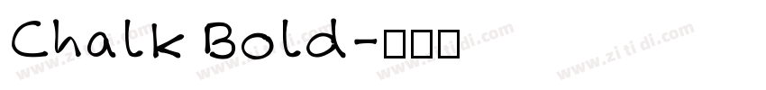 Chalk Bold字体转换